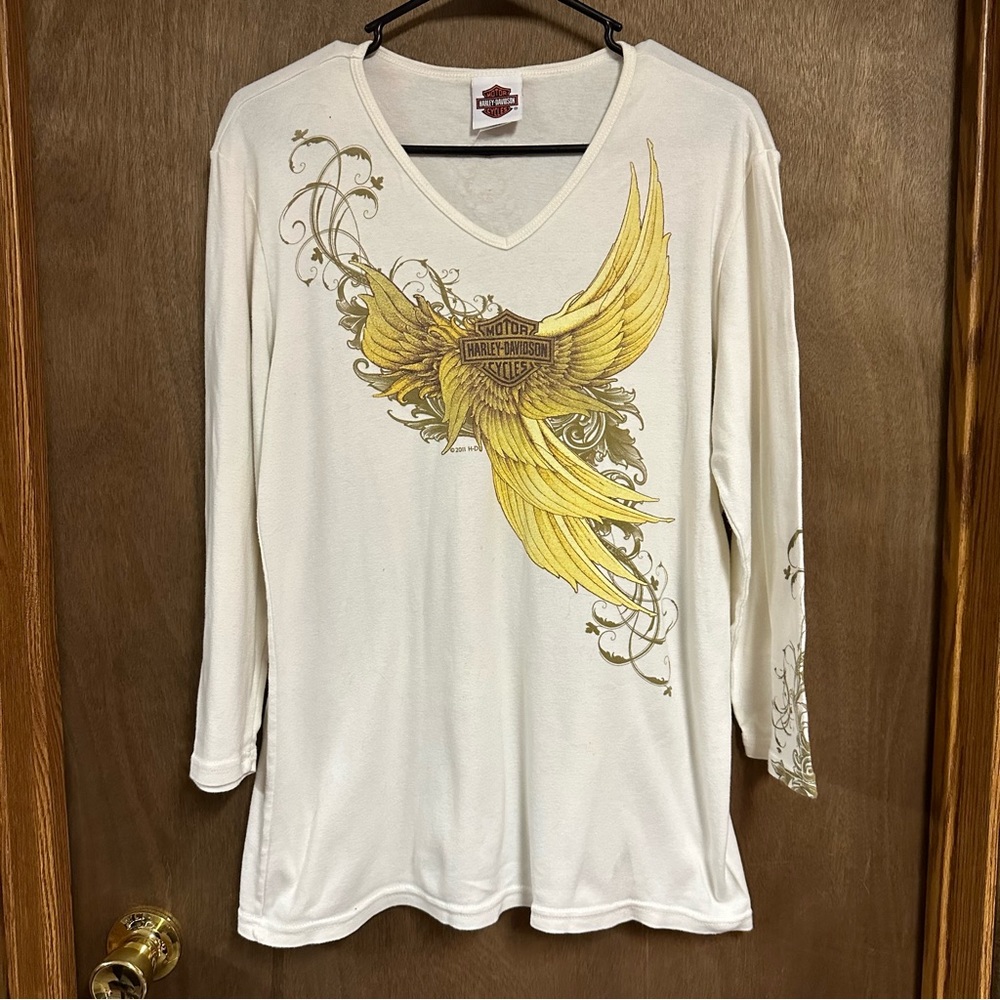 Harley Davidson 3/4 Sleeve Shirt 1W